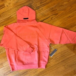 Fear of God Essentials Pink Hoodie